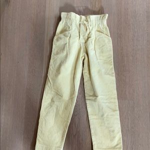 Zara Kids yellow corduroy pant size 10